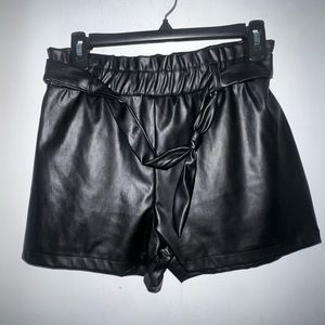 NWOT Faux Leather Shorts